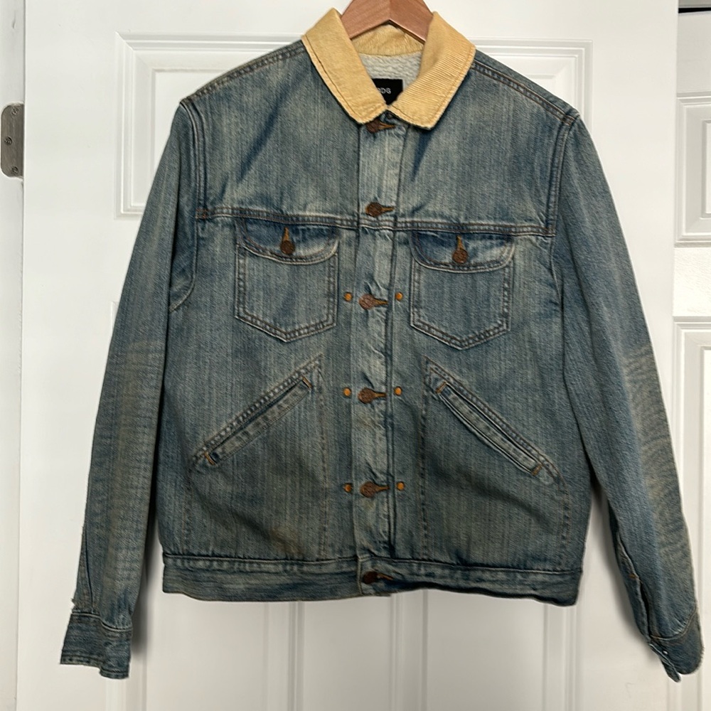 BDG Urban Outfitters Denim Jacket Sherpa Lined Mens Size Small